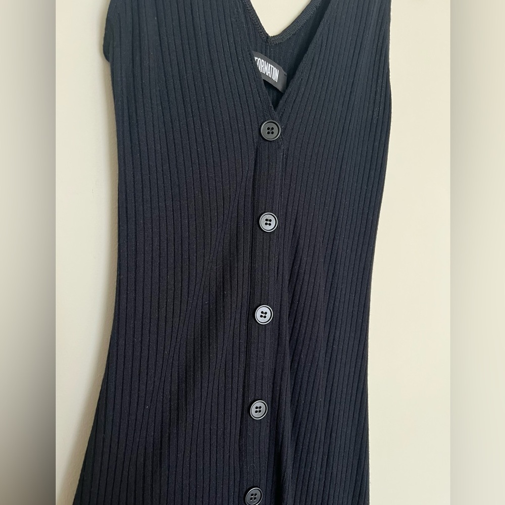 Reformation Ribbed Button-Down Maxi Dress - Picture 2 of 5
